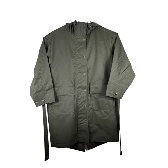 Gap Oversized Unlined Military Parka Water Repellent Green Size Small Oversized - Picture 3 of 11